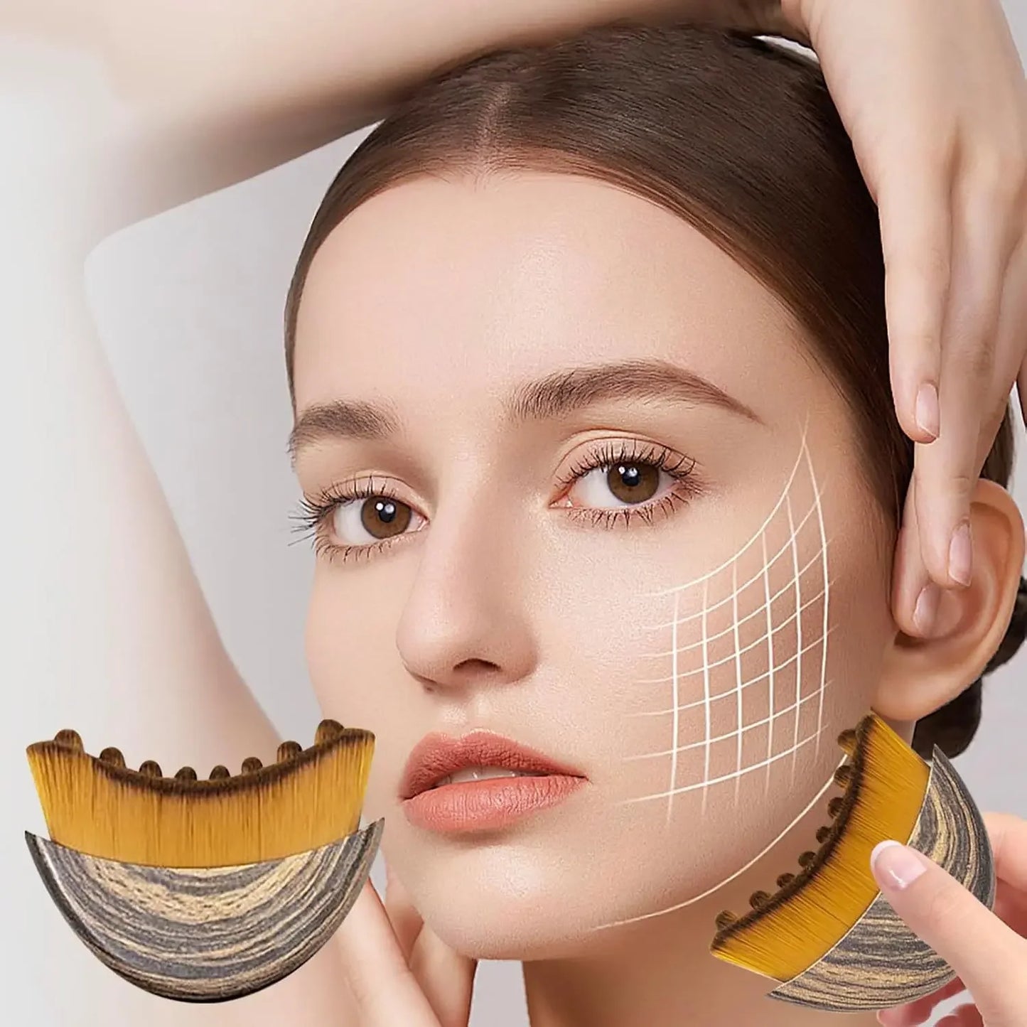 Escova de Massagem Facial para Cuidados Lymphatic