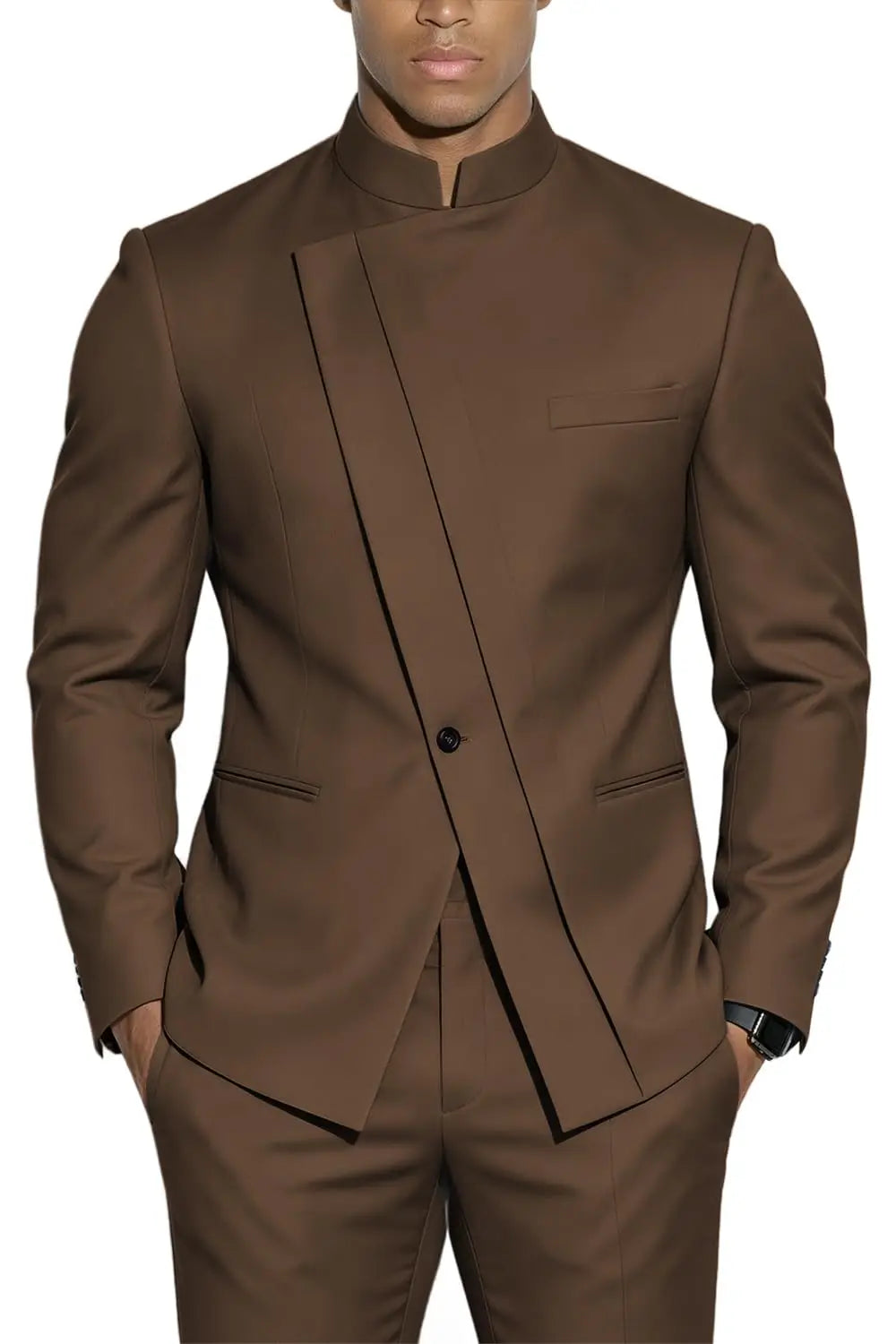 Fato Masculino de 2 Peças WSMDA — Gola Alta