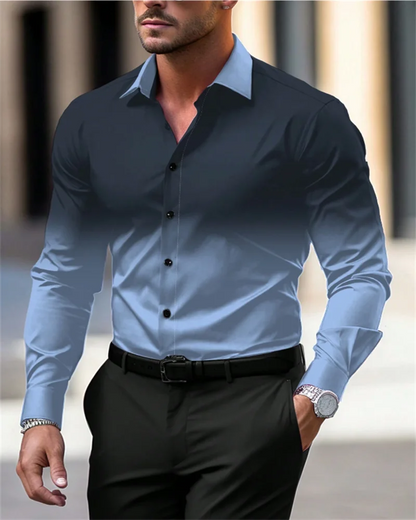 Camisa masculina com efeito degradê