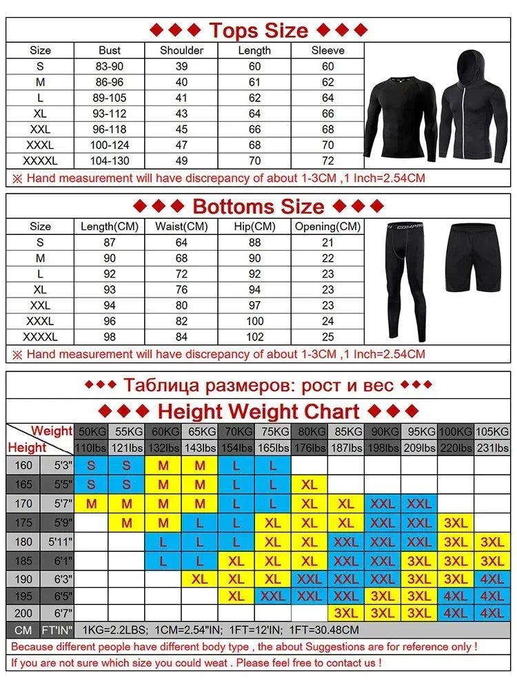 Conjunto Masculino de Compressão — Treino, Corrida e Fitness