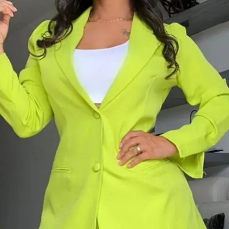 Fato elegante cor sólida