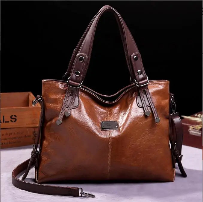 Bolsas de couro macio vintage