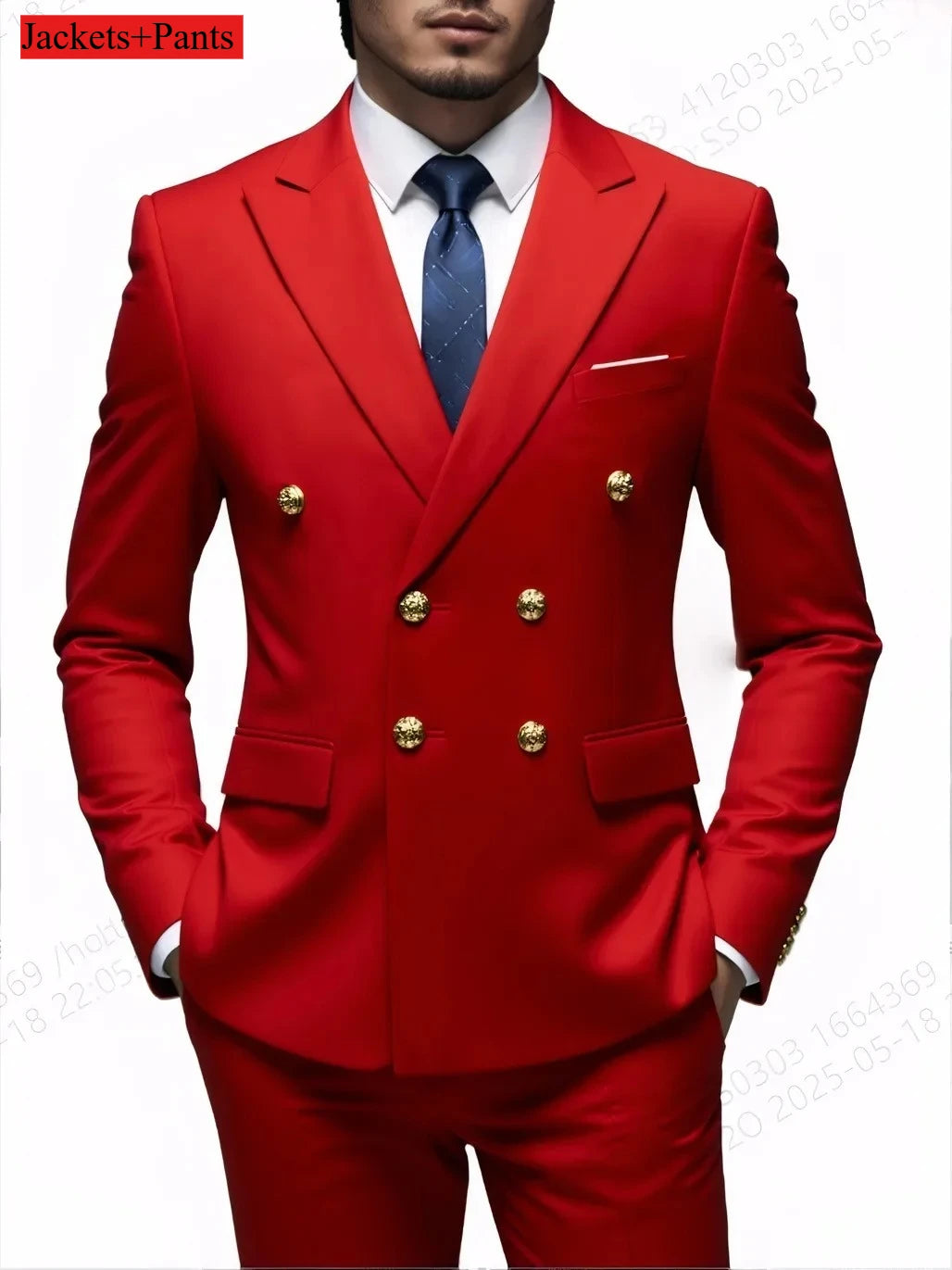 Terno botão duplo slim fit