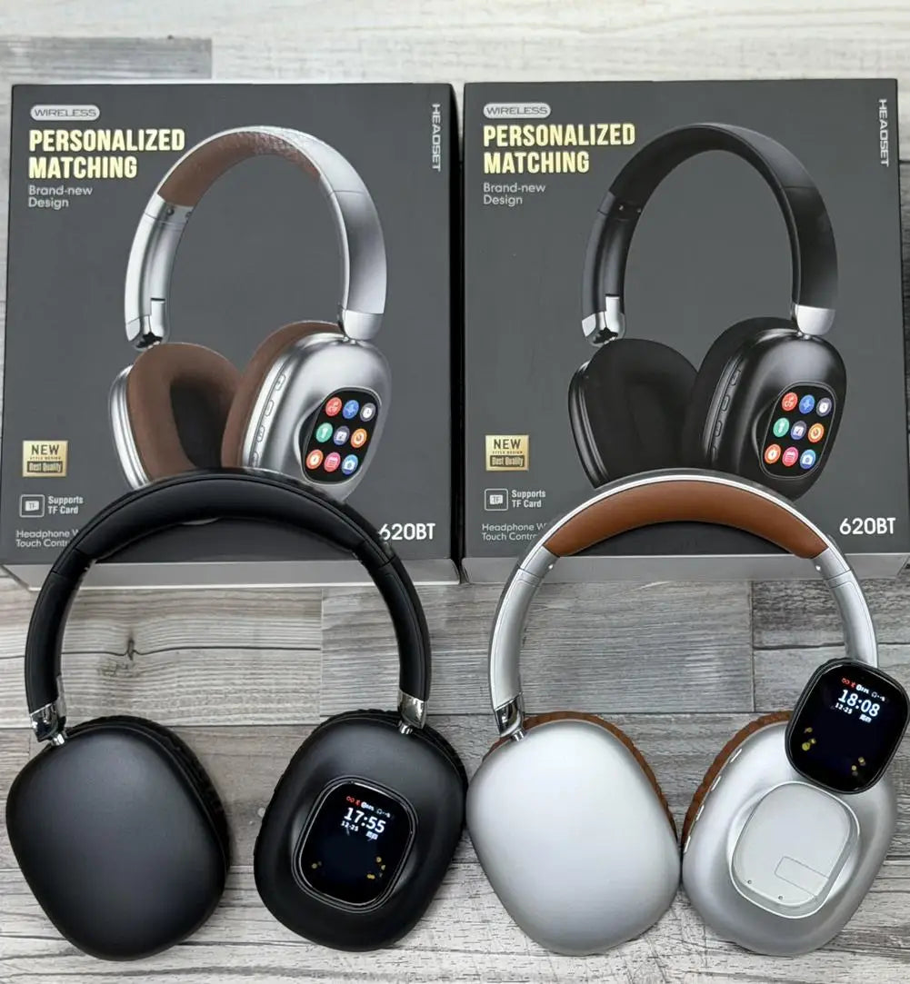 JH-ANC930Plus — Fones de Ouvido Sem Fio com Cancelamento Ativo de Ruído, Toque Magnético e Tela LED