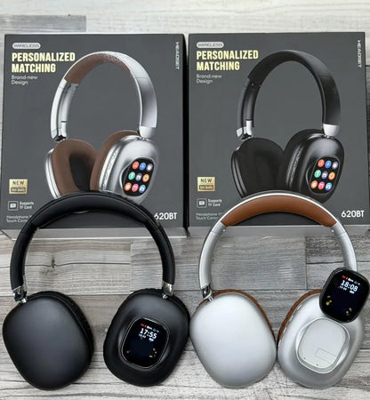 JH-ANC930Plus — Fones de Ouvido Sem Fio com Cancelamento Ativo de Ruído, Toque Magnético e Tela LED