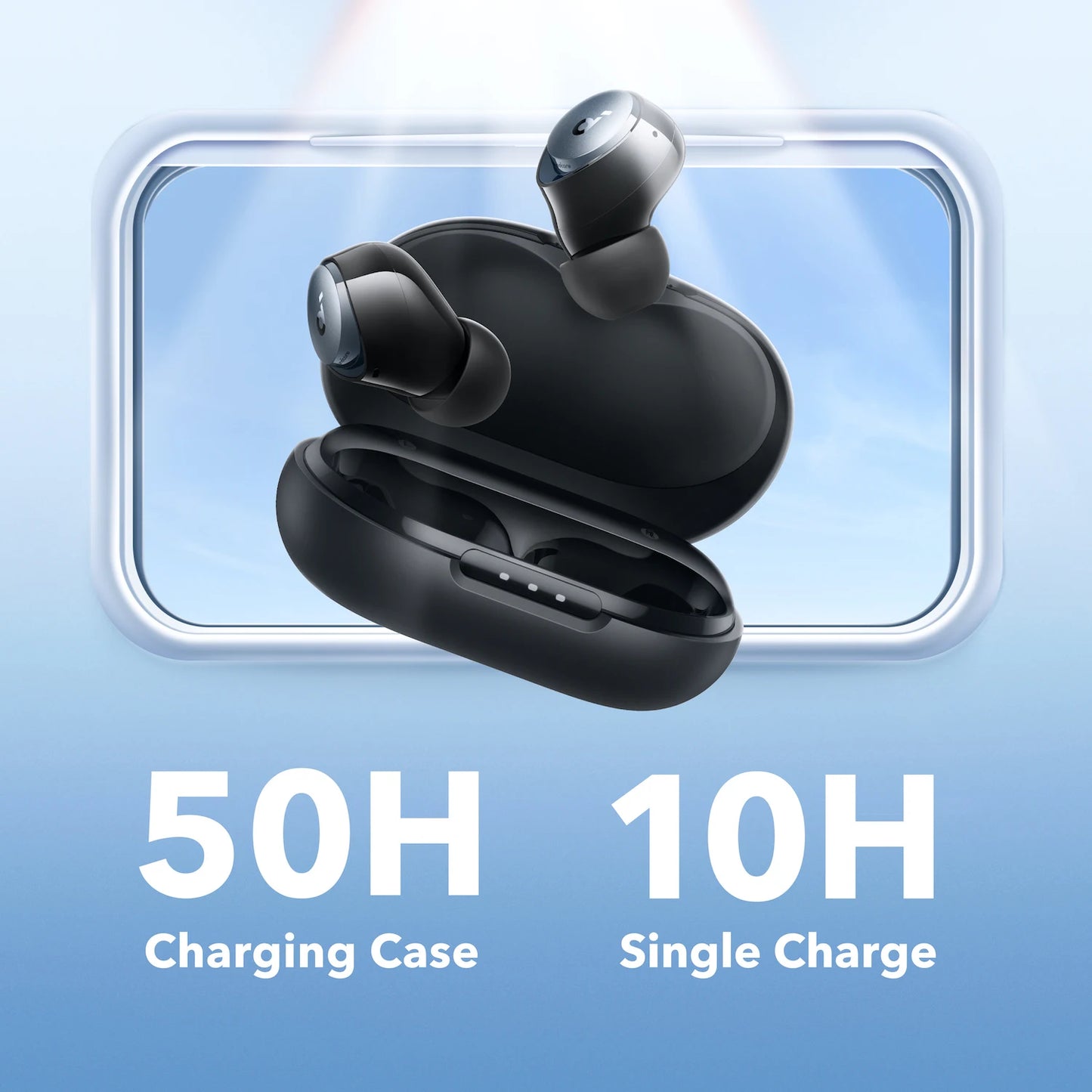 Fones de ouvido sem fio adaptáveis Soundcore by Anker Space A40