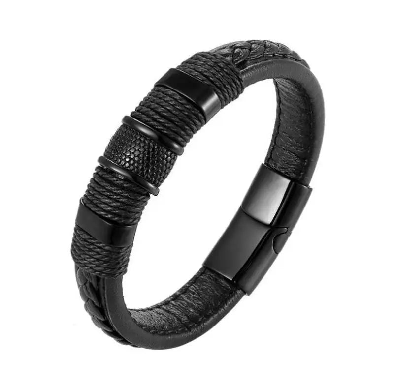 Pulseira punk de camada dupla