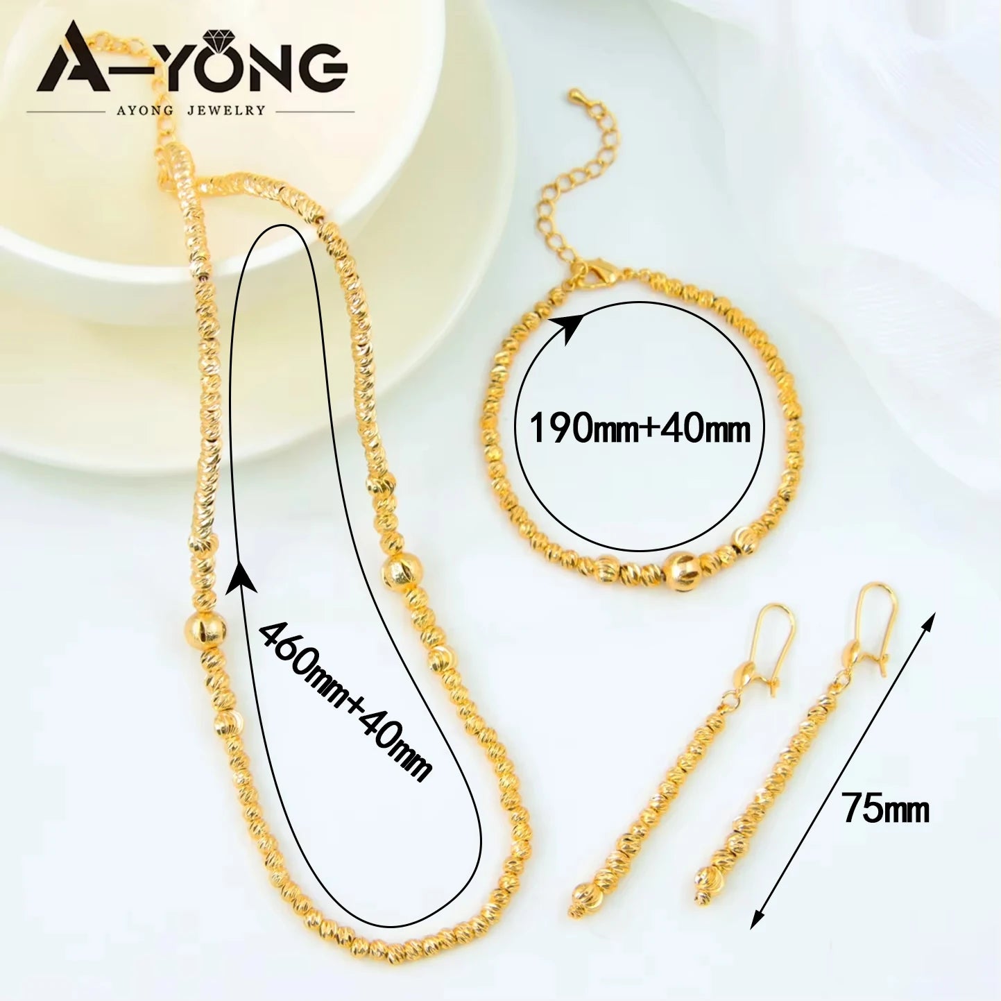 Conjunto de joias 21k árabe