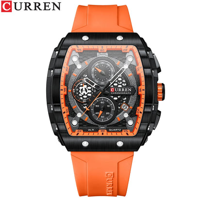 Relógio Masculino Curren 8442 — Caixa Quadrada