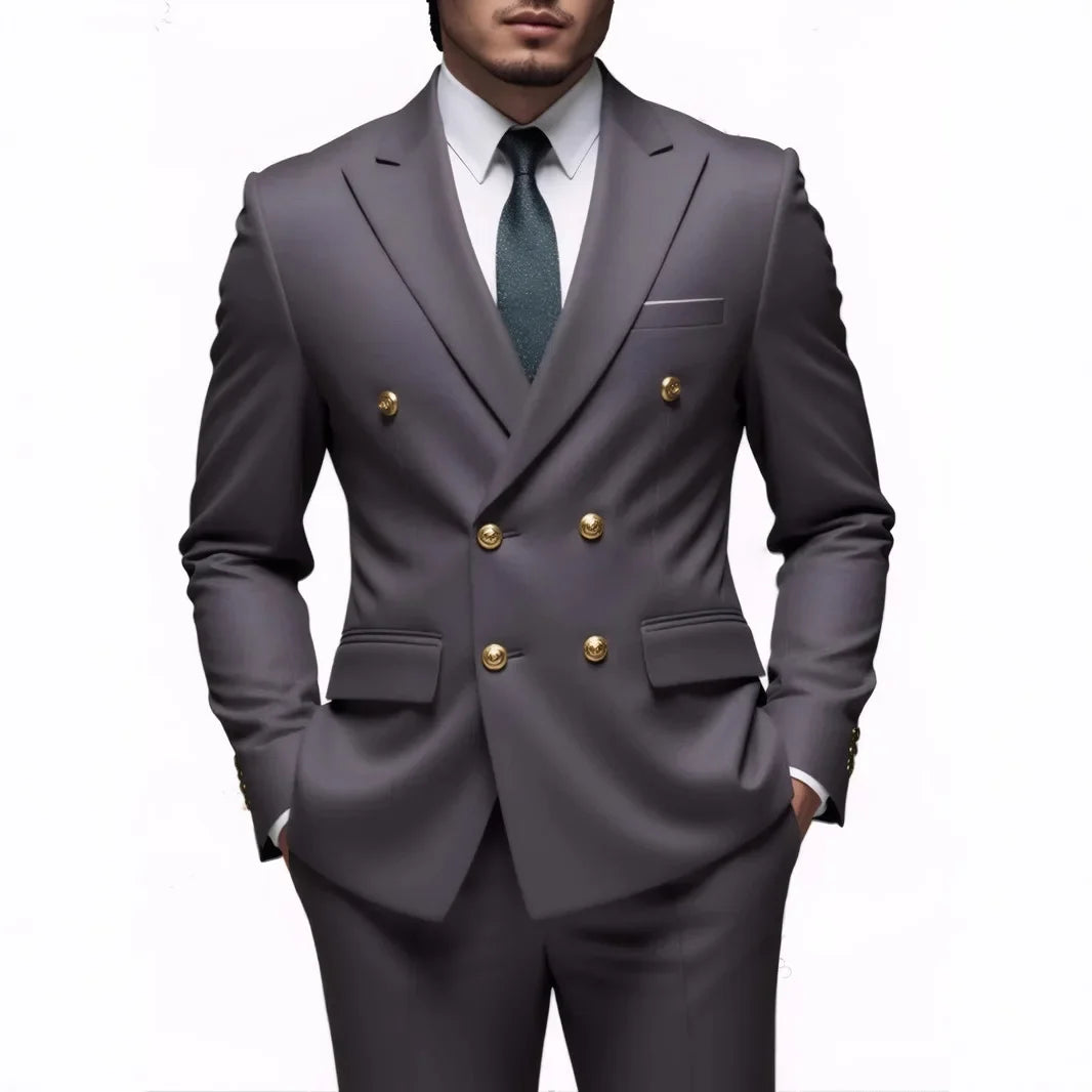 Terno botão duplo slim fit