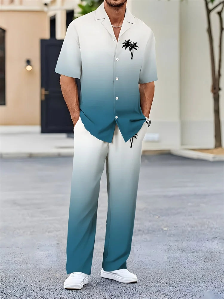 Fato de manga curta casual