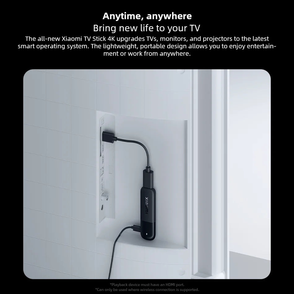 Xiaomi TV Stick 4K 2ª Geração – Versão Global com Google TV