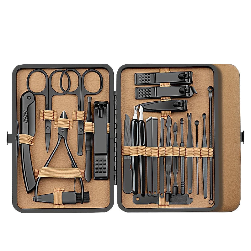 Conjunto de manicure profissional com 24 peças