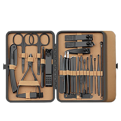 Conjunto de manicure profissional com 24 peças