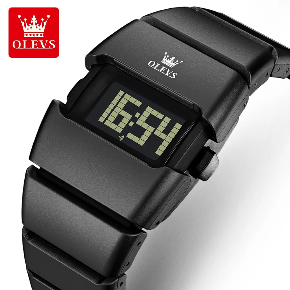 Relógio digital OLEVS 1112 de estilo clássico