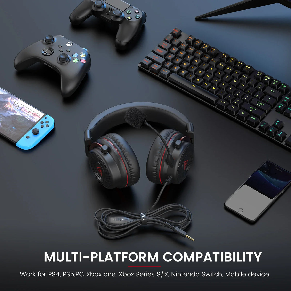Headset Gamer EKSA E900 com Microfone