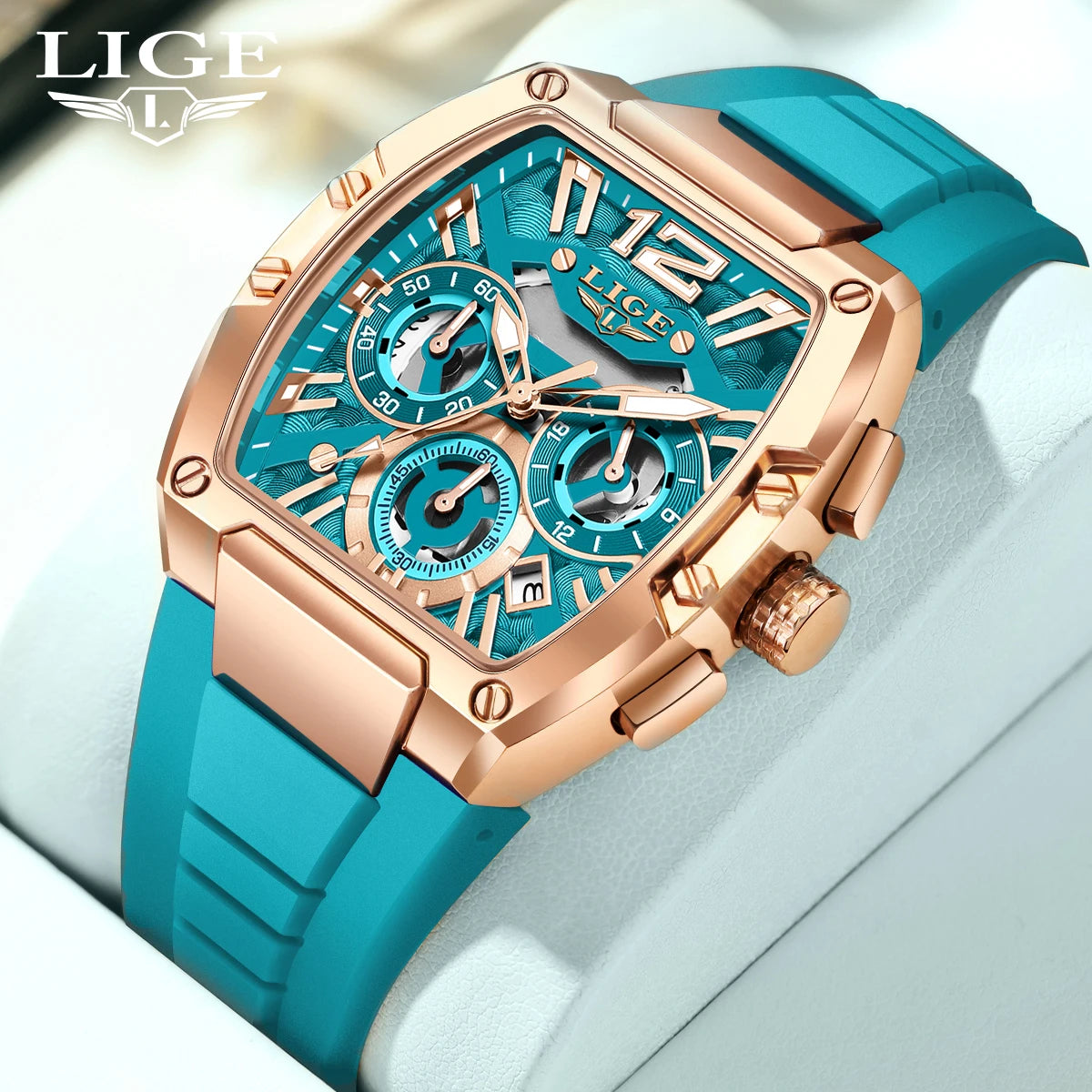 Relógio Masculino LIGE LG89206 — Digital e Analógico