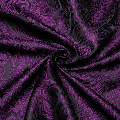 Camisa Masculina Paisley Roxa
