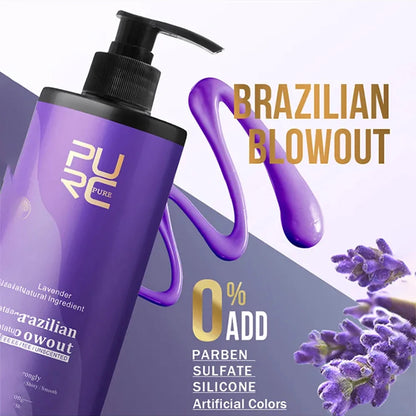 Purc Lavanda 12% Tratamento Alisante com Queratina para Cabelos Cacheados