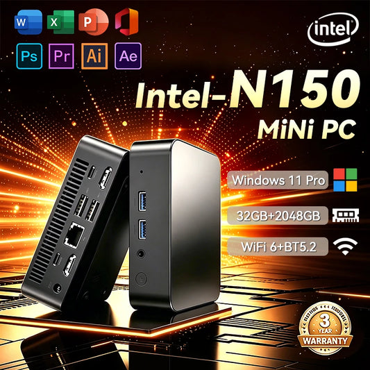 Mini PC Intel N150 — Windows 11