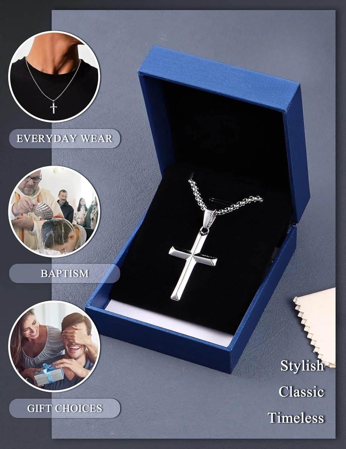 Cruz Fansilver em Prata de Lei 925