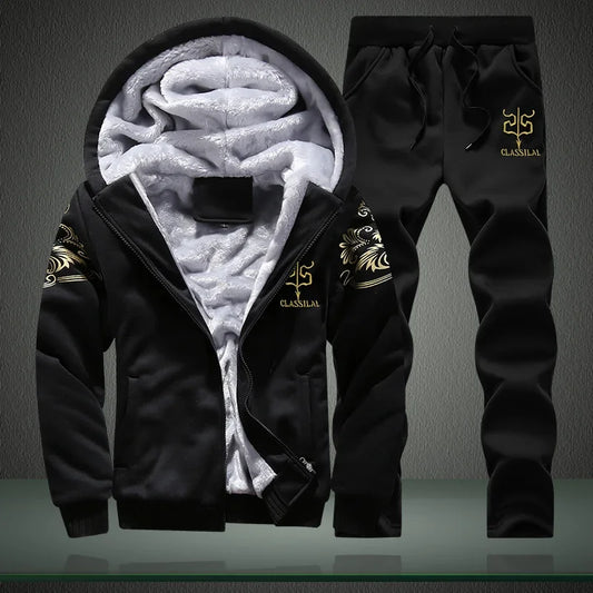 Conjunto de inverno com capuz