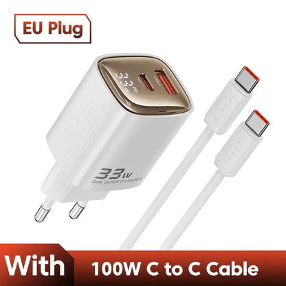 Carregador USB-C Toocki 33W GaN