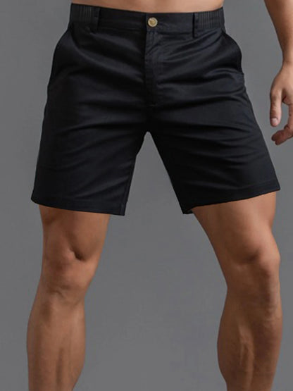 Shorts Masculinos Cargo de Verão — Cintura Elástica, Respiráveis para Golfe e Passeios