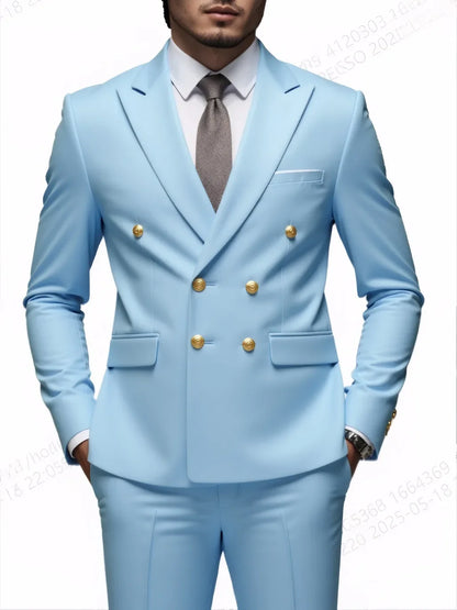 Fato Masculino Clássico de Duas Peças