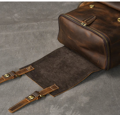 Mochila de couro Crazy Horse