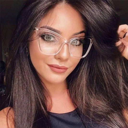 Óculos Olho de gato oversize de miopia