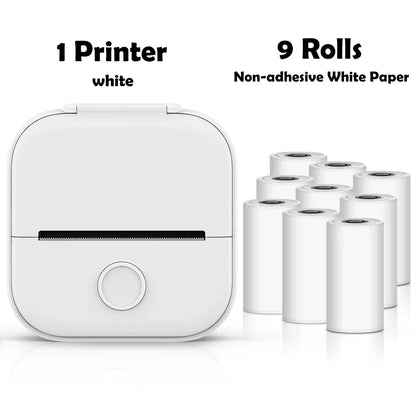 Mini impressora de bolso térmica sem fios adesivos autoadesivos
