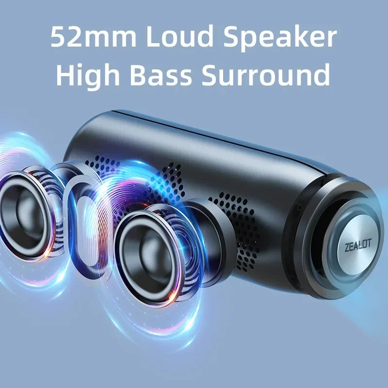 Coluna Bluetooth ZEALOT S51 — 10 W