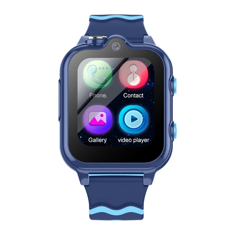 Smartwatch infantil 4G D35 à prova de água com GPS, Wi-Fi, SOS e videochamada.