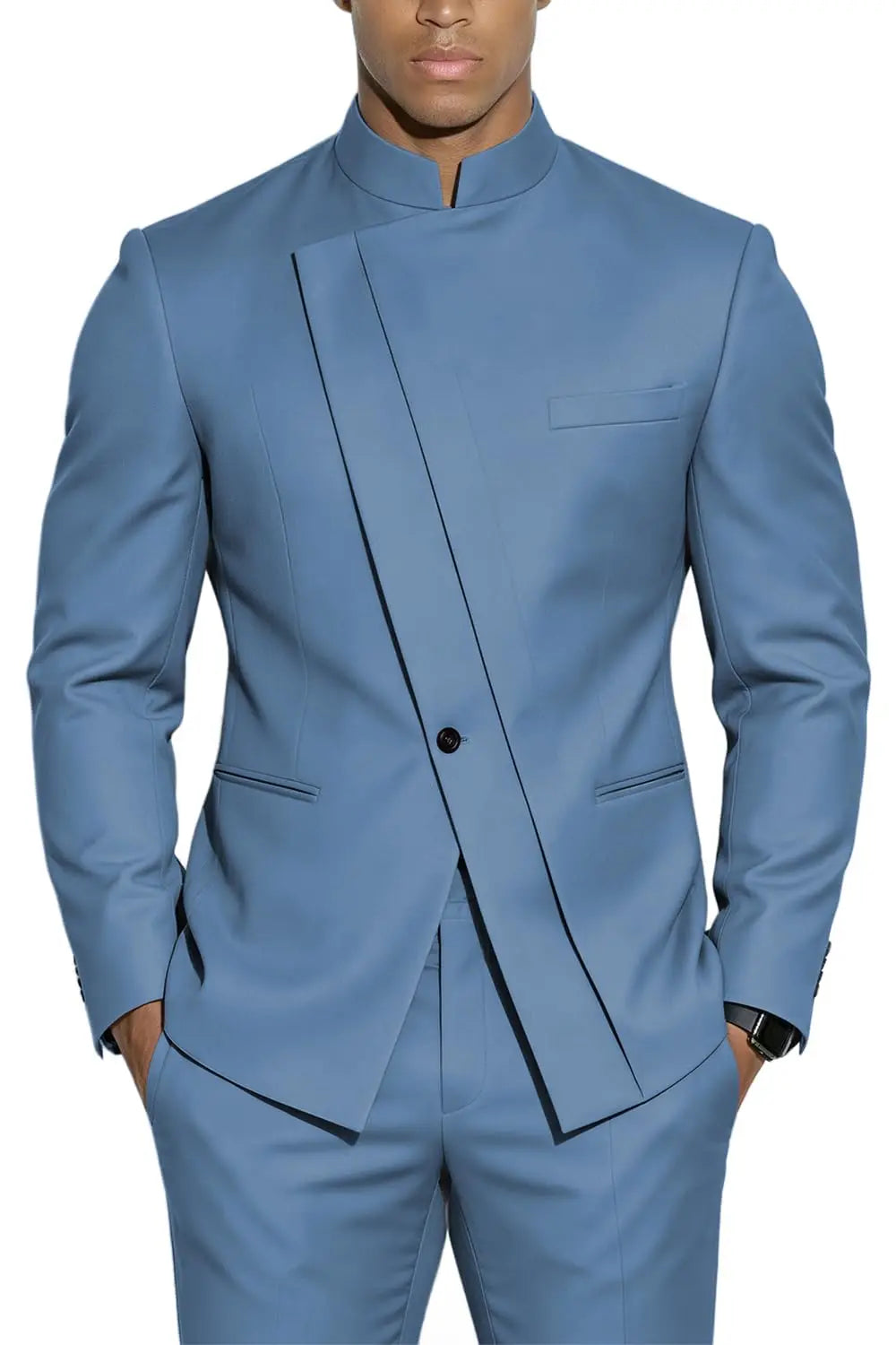 Fato Masculino de 2 Peças WSMDA — Gola Alta
