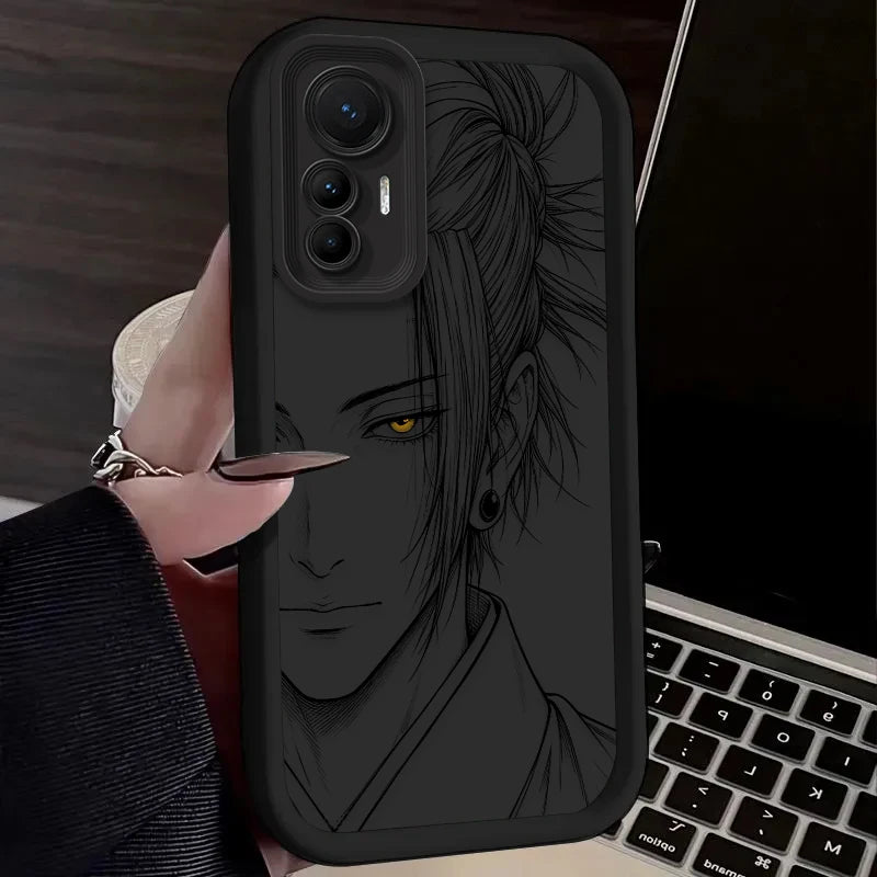 Capa de Silicone Geto Suguru e Gojo Satoru para Xiaomi – Proteção e Design Anime