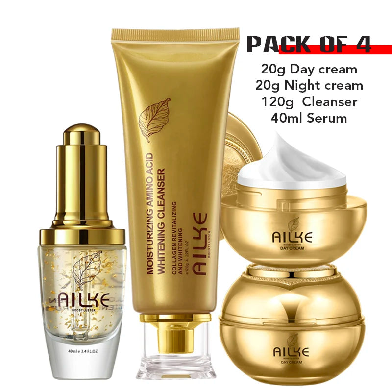 Conjunto de Cuidados Faciais AILKE com Colagénio