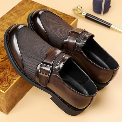 Sapatos Casuais Masculinos em Couro — Estilo Britânico
