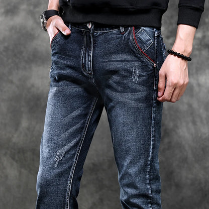 Calça jeans stretch masculina clássica