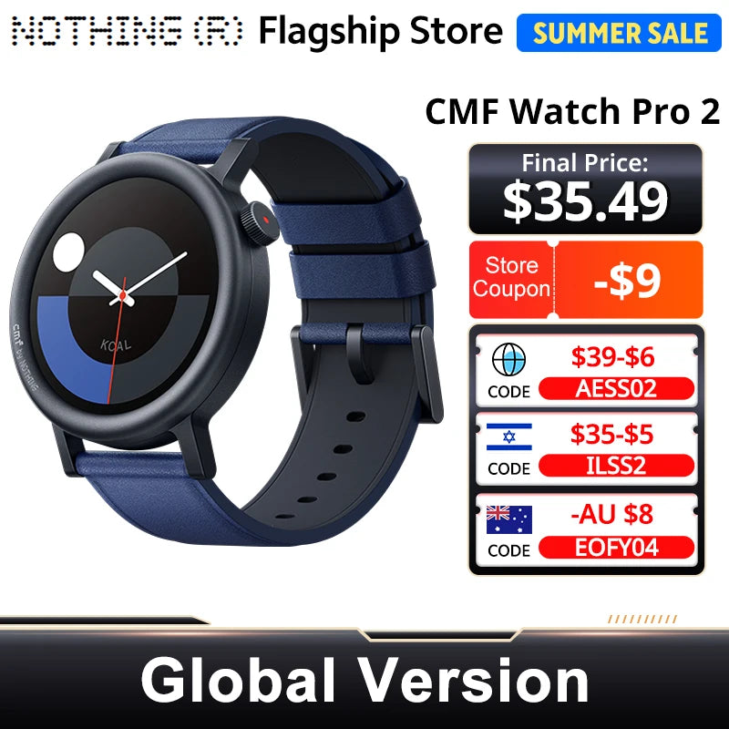 CMF by Nothing Watch Pro 2 — Smartwatch Global com AMOLED