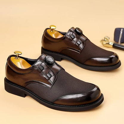 Sapatos Casuais Masculinos em Couro — Estilo Britânico