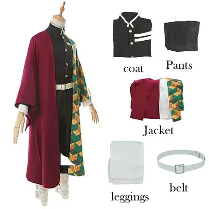 Cosplay Tomioka Giyuu de Kimetsu no Yaiba – Traje Anime para Adultos e Crianças