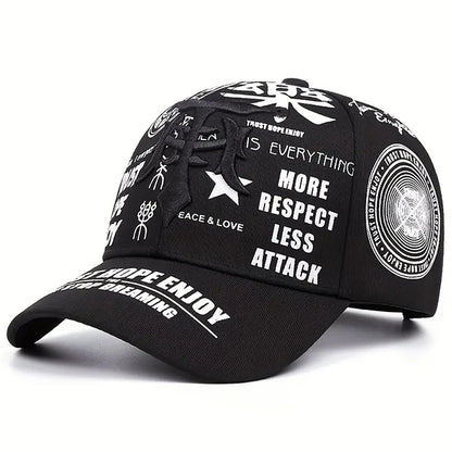 Chapéu de beisebol punhal graffiti