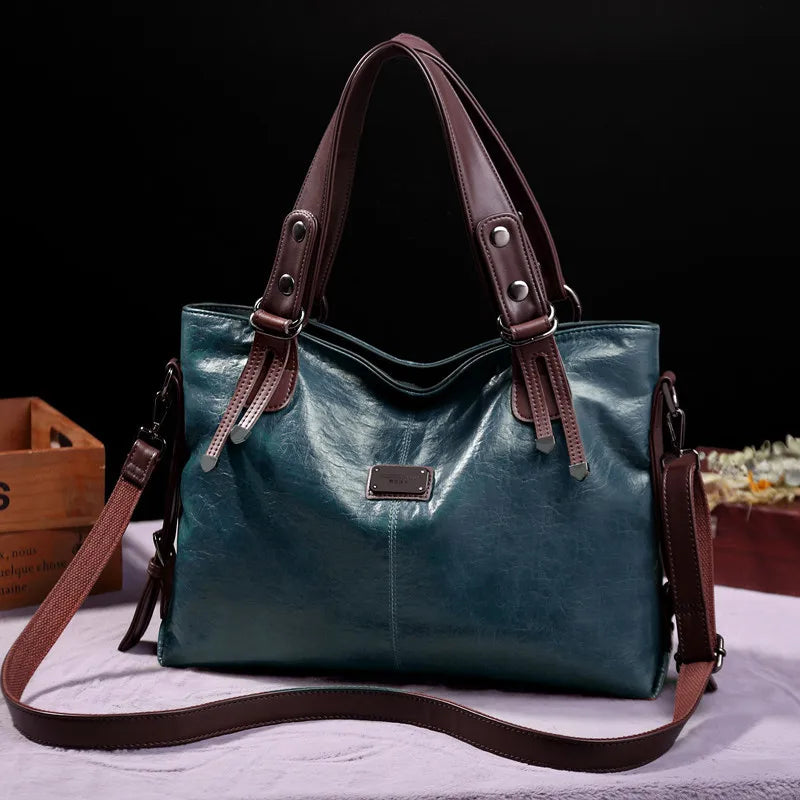 Bolsas de couro macio vintage