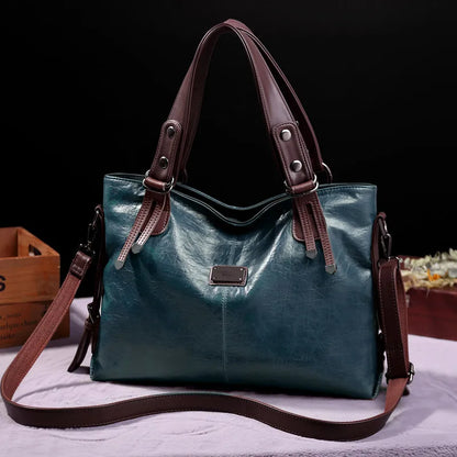 Bolsas de couro macio vintage