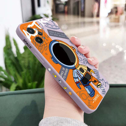 Capa de Silicone para Oppo e Realme – Astronauta, Proteção e Conforto