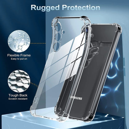 Capa transparente de silicone macio para Samsung