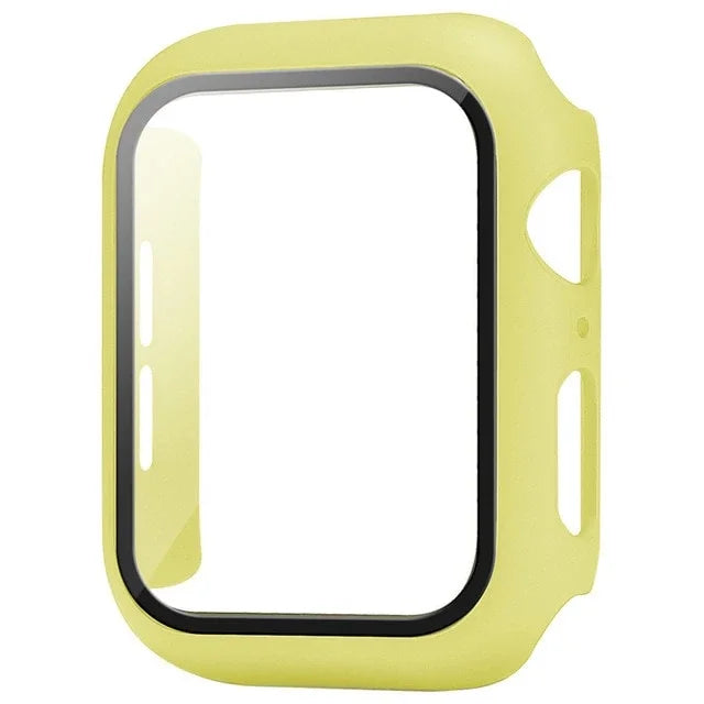 Película protetora de vidro + capa para Apple Watch