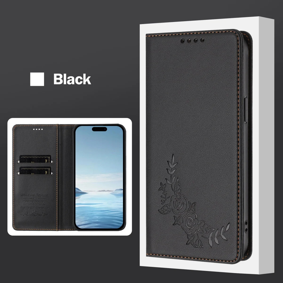 Capa Carteira Magnética de Couro para Xiaomi – Porta-Cartões e Proteção