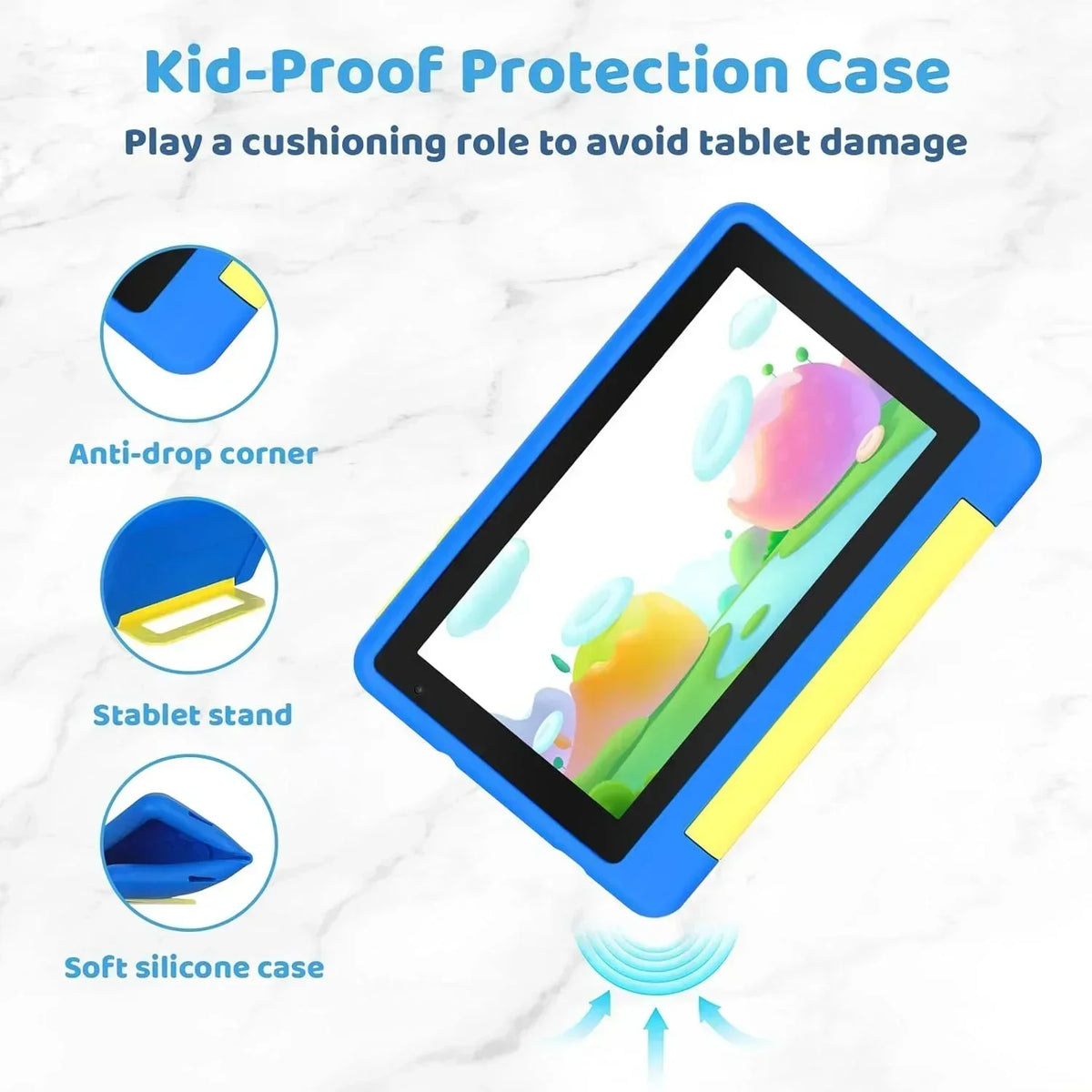 Tablet Infantil de 7” com Android 13 e Controlo Parental